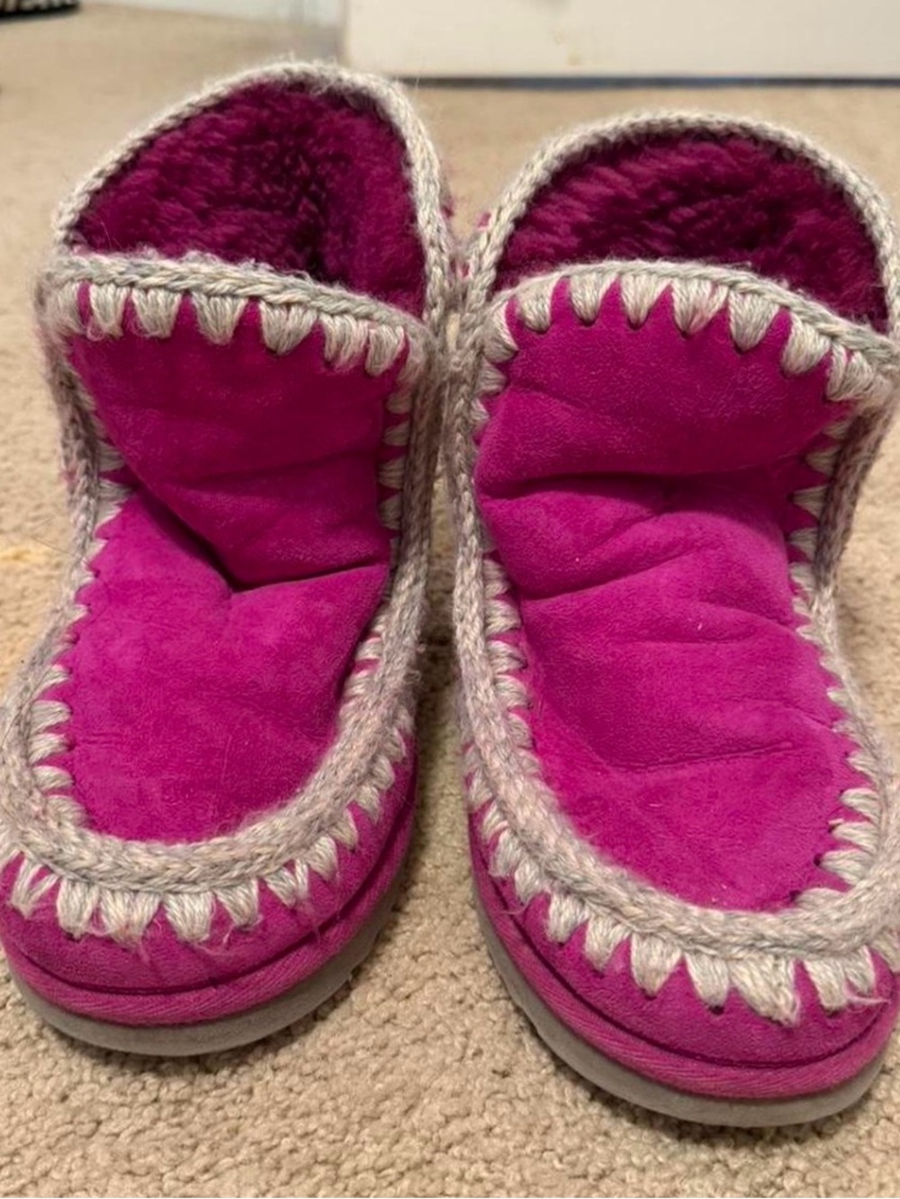 Mou boots hot pink size 7